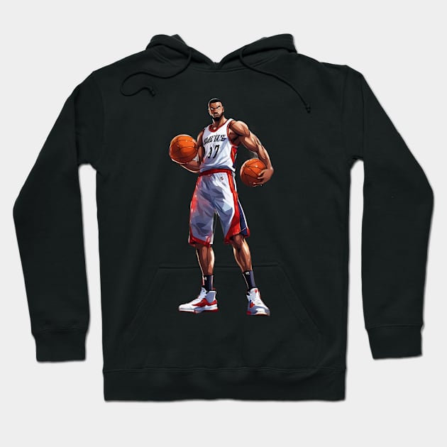 team basketball Hoodie by animegirlnft